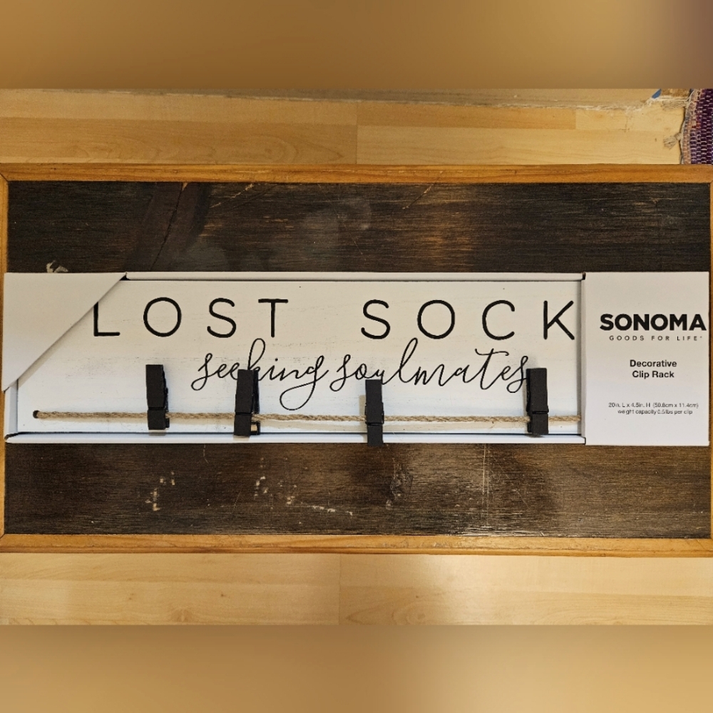 Sonoma | Home Decor, Lost Sock Laundry Sign